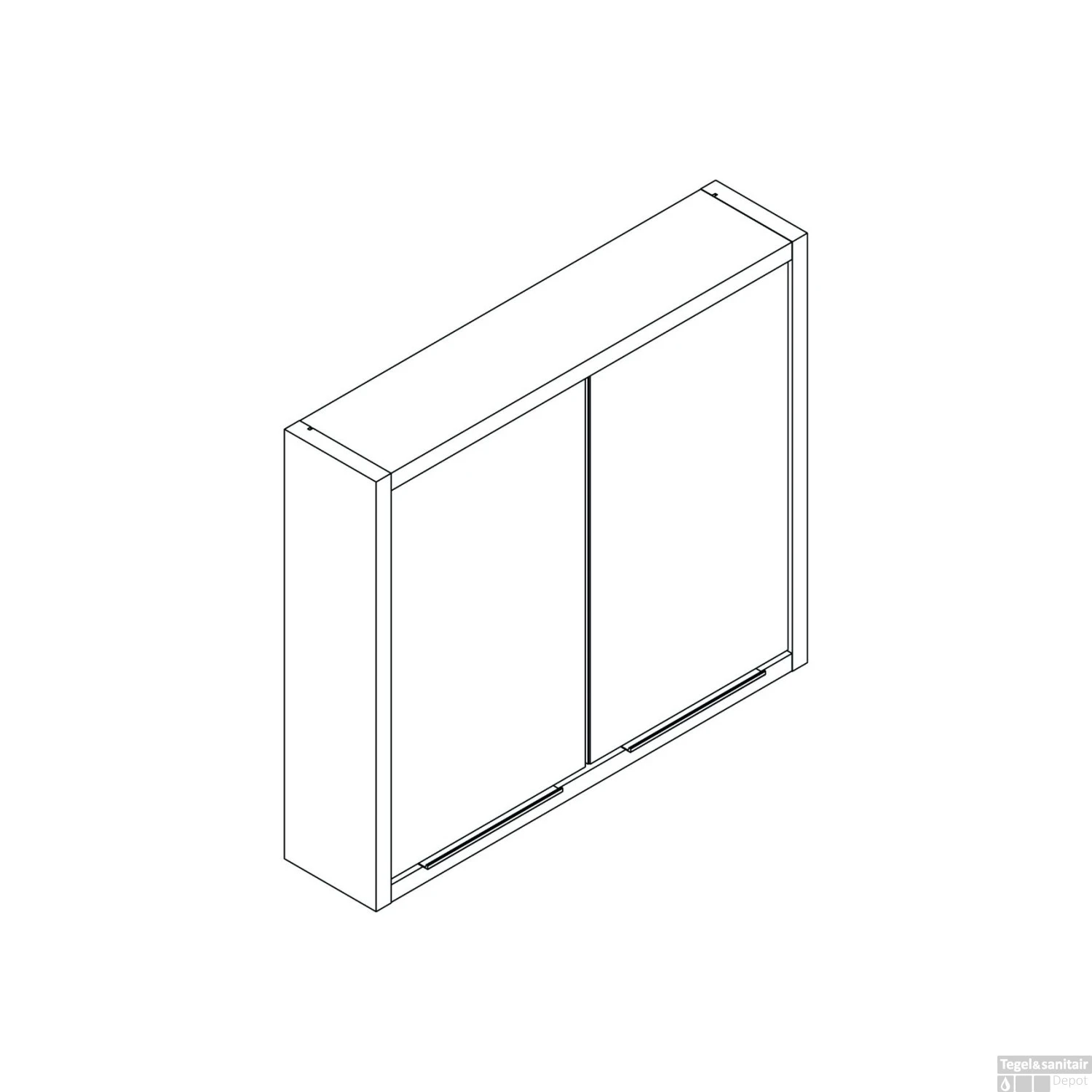 Spiegelkast Allibert Sorento Stopcontact VDE 80x69x17 Cm Eik Cognac 2 Spiegelkast Allibert Sorento Stopcontact VDE 80x69x17 Cm Eik Cognac - Afbeelding 2