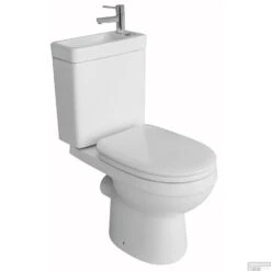 ALLIBERT Toilet Met Ingebouwde Fontein Keramiek Wit (inclusief Kraan En Afvoer)