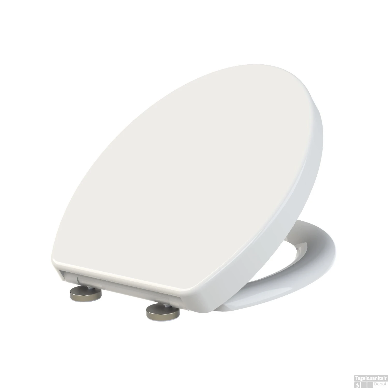 Toiletzitting Allibert Ekla Afklikbaar 37,3x7x45,3 Cm Soft-Close Kunststof Wit 1 Toiletzitting Allibert Ekla Afklikbaar 37,3x7x45,3 Cm Soft-Close Kunststof Wit