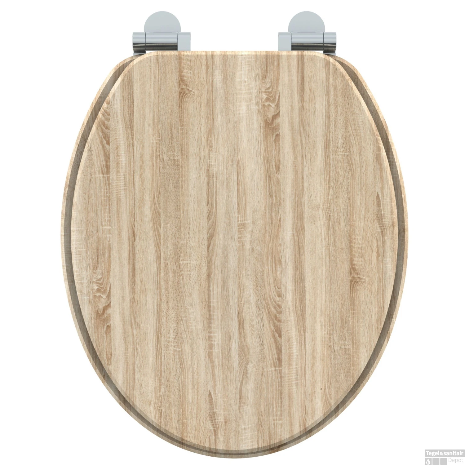 Toiletzitting Allibert Naturo 36,7x5x45 Cm Licht Eiken 3 Toiletzitting Allibert Naturo 36,7x5x45 Cm Licht Eiken - Afbeelding 3