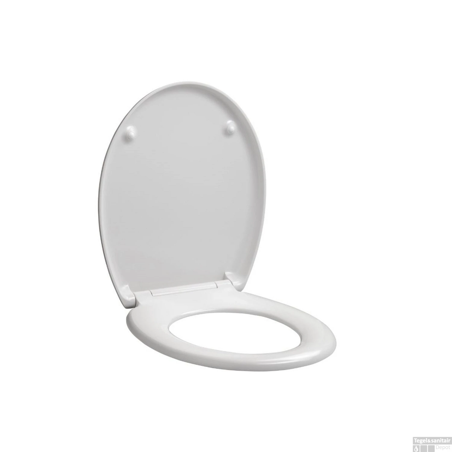 Toiletzitting Allibert Stability Afklikbaar 38x5x45,5 Cm Soft-Close Kunststof Wit 2 Toiletzitting Allibert Stability Afklikbaar 38x5x45,5 Cm Soft-Close Kunststof Wit - Afbeelding 2