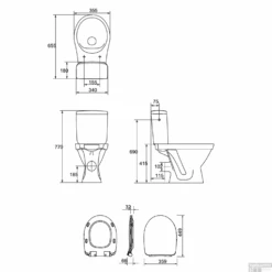 Wc-pack Staand Allibert Flexo Horizontale Afvoer Wit 7 Wc-pack Staand Allibert Flexo Horizontale Afvoer Wit -Badkamer Verkoop wc pack staand allibert flexo horizontale afvoer wit tech